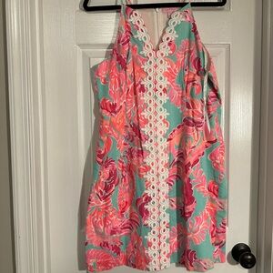 Lilly Pulitzer Pearl Shift Dress, Love Birds Size 16